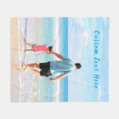 Aangepaste foto en tekst - Uw eigen ontwerp - voor Fleece Deken (Voorkant (Horizontaal))