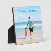 Aangepaste foto en tekst - Uw eigen ontwerp - voor Fotoplaat (Voorkant)