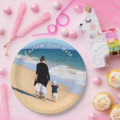 Aangepaste foto en tekst - Uw eigen ontwerp - voor Papieren Bordje (Feest)