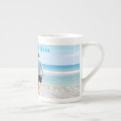 Aangepaste foto en tekst - Uw eigen ontwerp - voor Porselein Kop (Rechts)