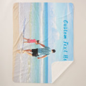 Aangepaste foto en tekst - Uw eigen ontwerp - voor Sherpa Deken (Voorkant)