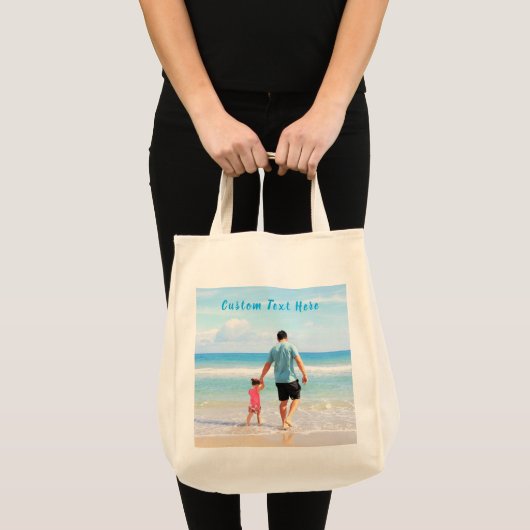 Aangepaste foto en tekst - Uw eigen ontwerp - voor Tote Bag (Voorkant (product))
