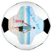 Aangepaste foto en tekst - Uw eigen ontwerp - voor Voetbal (Gedraaid)