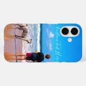 Aangepaste foto en tekst - Uw eigen ontwerp - Vrie Case-Mate iPhone Case (Achterkant (horizontaal))