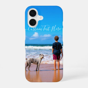 Aangepaste foto en tekst - Uw eigen ontwerp - Vrie iPhone 16 Hoesje