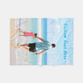 Aangepaste foto en tekst - Uw eigen ontwerp - Zoet Fleece Deken (Voorkant (Horizontaal))