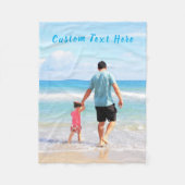 Aangepaste foto en tekst - Uw eigen ontwerp - Zoet Fleece Deken (Voorkant)