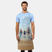 Aangepaste foto en tekst Uw ontwerp - Beste DAD oo Schort (Gedragen)