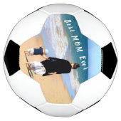 Aangepaste foto en tekst Uw ontwerp - Beste MOM oo Voetbal (Gedraaid)