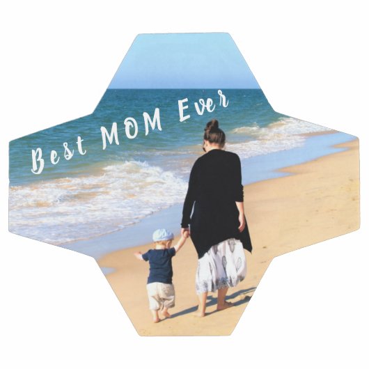 Aangepaste foto en tekst Uw ontwerp - Beste MOM oo Voetbal (Enkel)