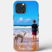 Aangepaste foto en tekst uw zomerontwerp met huisd Case-Mate iPhone case (Achterkant)