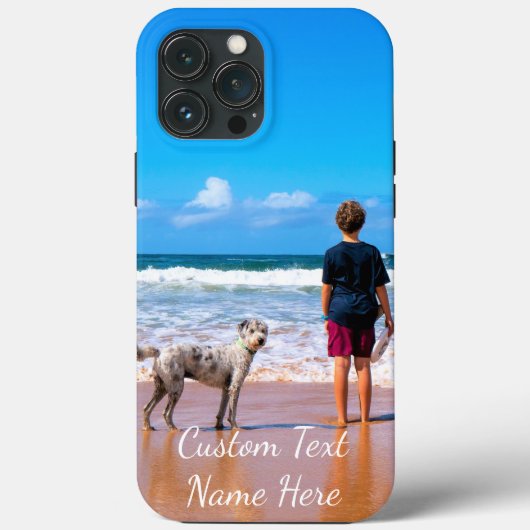 Aangepaste foto en tekst uw zomerontwerp met huisd Case-Mate iPhone case (Achterkant)