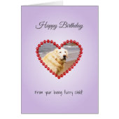 Aangepaste foto en tekst van huisdier verjaardagsk (Voorkant)