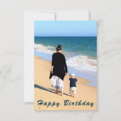 Aangepaste foto en tekst Verjaardag Kaart (Voorkant)