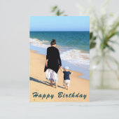 Aangepaste foto en tekst Verjaardag Kaart (Staand voorkant)