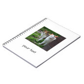 Aangepaste foto- en tekst verrassingscadeau voor k notitieboek (Linkerzijde)