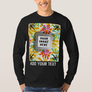 Aangepaste foto en tekst Voeg fototekst  toe T-shirt