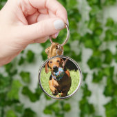 Aangepaste foto en tekst voor huisdieren gepersona sleutelhanger (Hand)