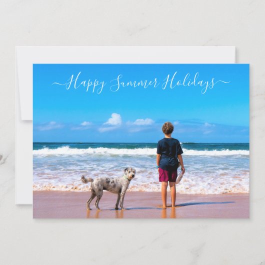 Aangepaste Foto en Tekst Zomer Kaarten (Voorkant)