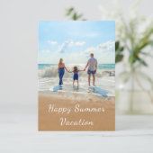 Aangepaste foto- en tekst zomer vakantiekaart (Staand voorkant)