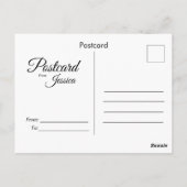 Aangepaste foto- en tekstansichtkaart  briefkaart (Achterkant)