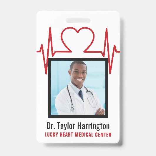 Aangepaste foto- en tekstbadjes voor medische prof badge (Voorkant)