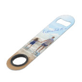 Aangepaste foto en tekstbalk Key Gift Uw eigen ont Speed Flessenopener (Achterkant Gekanteld)