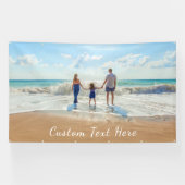 Aangepaste foto- en tekstbanner - Uw gezinsontwerp Spandoek (Horizontaal)