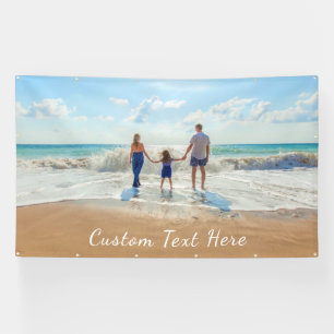 Aangepaste foto- en tekstbanner - Uw gezinsontwerp Spandoek