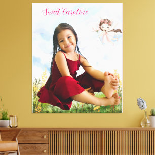 Aangepaste foto- en tekstcanvasprint canvas afdruk