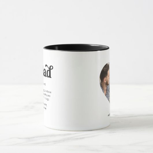 Aangepaste foto- en tekstfoto-Mok van Dog Pa Mok (Midden)