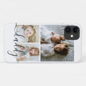 Aangepaste foto- en tekstfotocollage Case-Mate iPhone case (Achterkant (horizontaal))