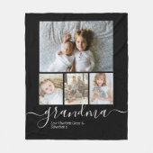 Aangepaste foto- en tekstfotocollage fleece deken (Voorkant)