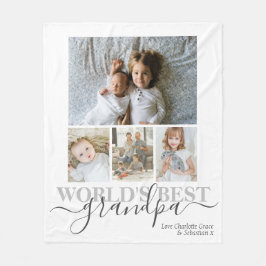 Aangepaste foto- en tekstfotocollage fleece deken