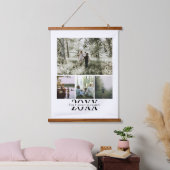 Aangepaste foto- en tekstfotocollage hangend wandkleed (Slaapkamer)