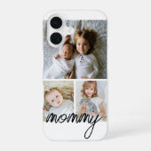 Aangepaste foto- en tekstfotocollage iPhone 16 hoesje (Achterkant)