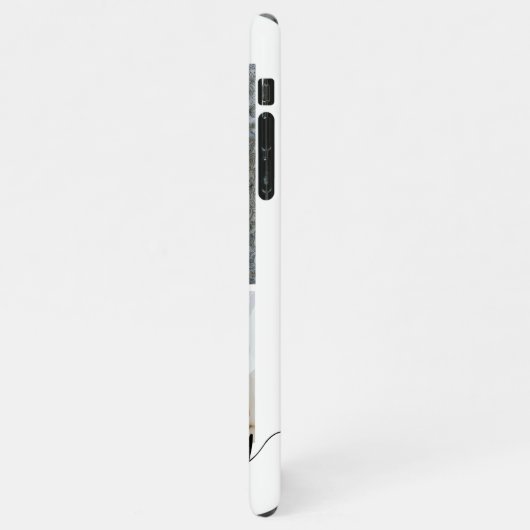 Aangepaste foto- en tekstfotocollage iPhone hoesje (Linkerkant)