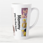 Aangepaste foto- en tekstfotocollage latte mok (Rechts)