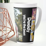 Aangepaste foto- en tekstfotocollage latte mok<br><div class="desc">Maak een Persoonlijke familiefoto van Ricaso - voeg uw eigen foto's en tekst toe aan deze 7 foto en tekst sjabloon de mok,  perfect voor een speciaal cadeau - foto collage keepomwille giften</div>