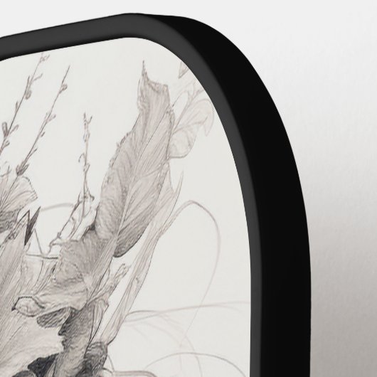 Aangepaste foto- en tekstfotocollage pickleball paddle (Links Detail)