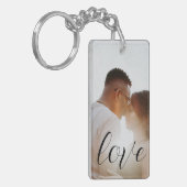 Aangepaste foto- en tekstfotocollage sleutelhanger (Voorkant Links)