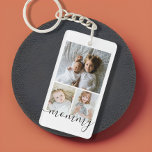Aangepaste foto- en tekstfotocollage sleutelhanger<br><div class="desc">Maak een Gepersonaliseerde sleutelhanger van het keepaardje van de Foto van Ricaso - voeg uw eigen foto's en tekst toe - de giften van de het grootboekje van de foto collage</div>