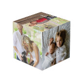 Aangepaste foto- en tekstgeheugenkubus kubus (Achter hoekig)