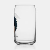 Aangepaste foto- en tekstgraduatiecap blikvorm glas (Links)