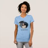 Aangepaste foto- en tekstgraduatiecap t-shirt (Voorkant volledig)