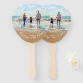 Aangepaste foto- en teksthandleiding voor uw ontwe handwaaier (Voorkant en achterkant)