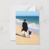 Aangepaste foto- en tekstKaart Prettige feestdagen Notitiekaartje (Achterkant)