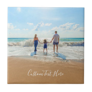 Aangepaste foto- en tekstkeramiek voor uw eigen on tegeltje