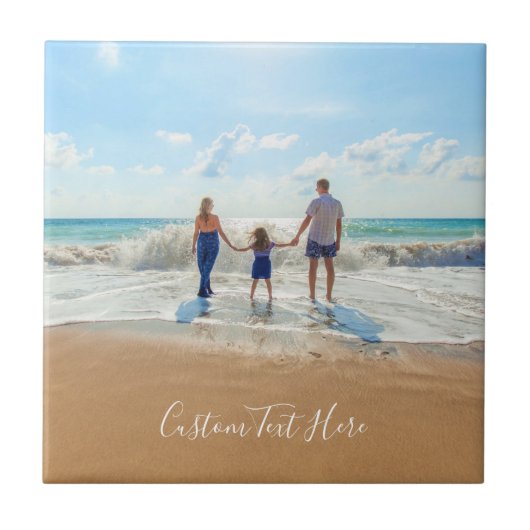 Aangepaste foto- en tekstkeramiek voor uw eigen on tegeltje (Voorkant)