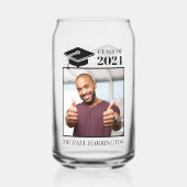 Aangepaste foto- en tekstkleur blikvorm glas (Voorkant)